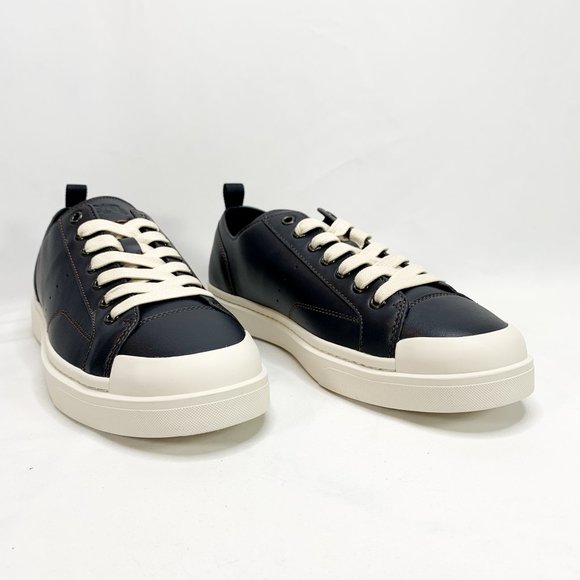 COACH C114 Lo Top Sneaker Navy 10.5 D Mens Leather - Picture 3 of 8